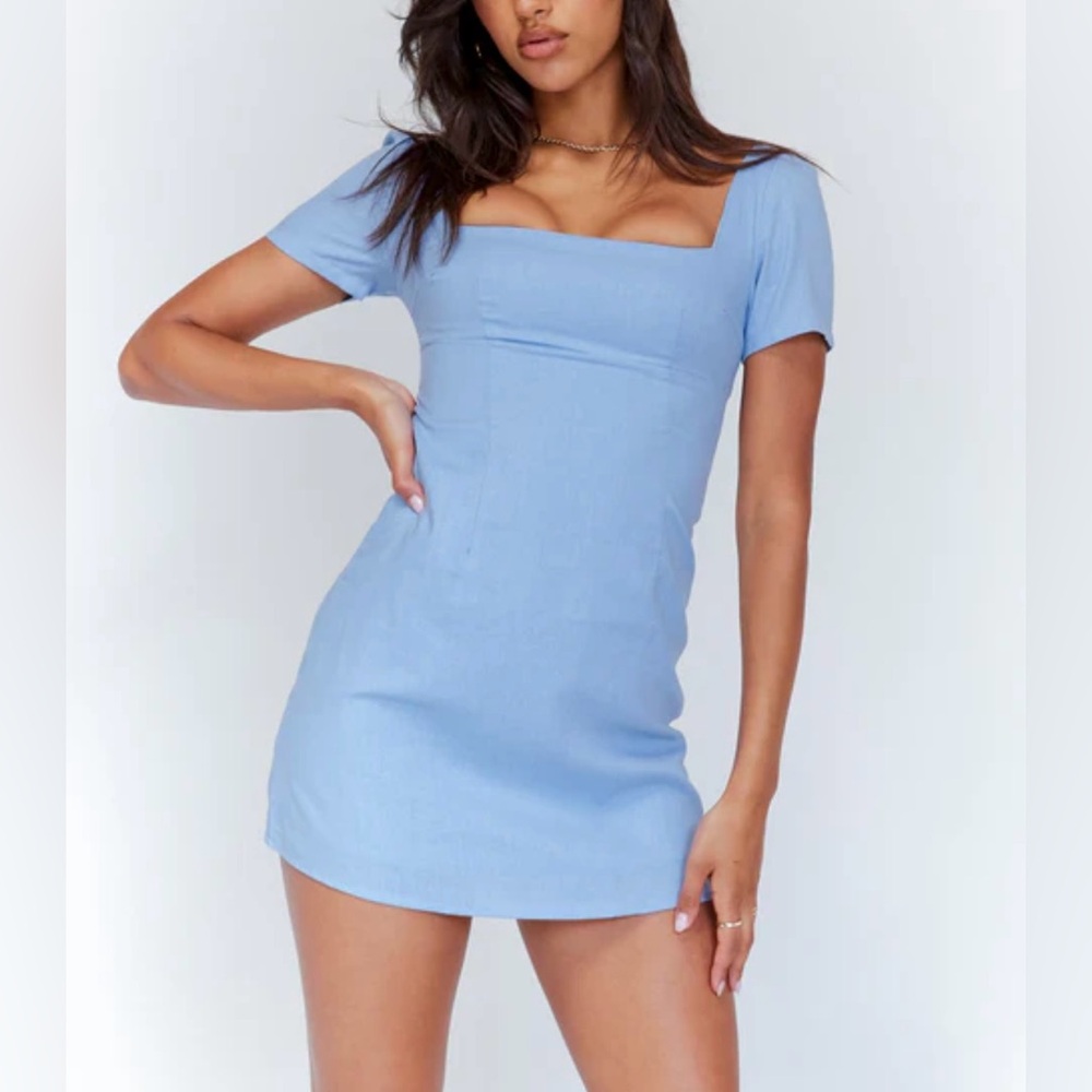 Princess Polly Hastings Mini Dress - Blue - Size 2
